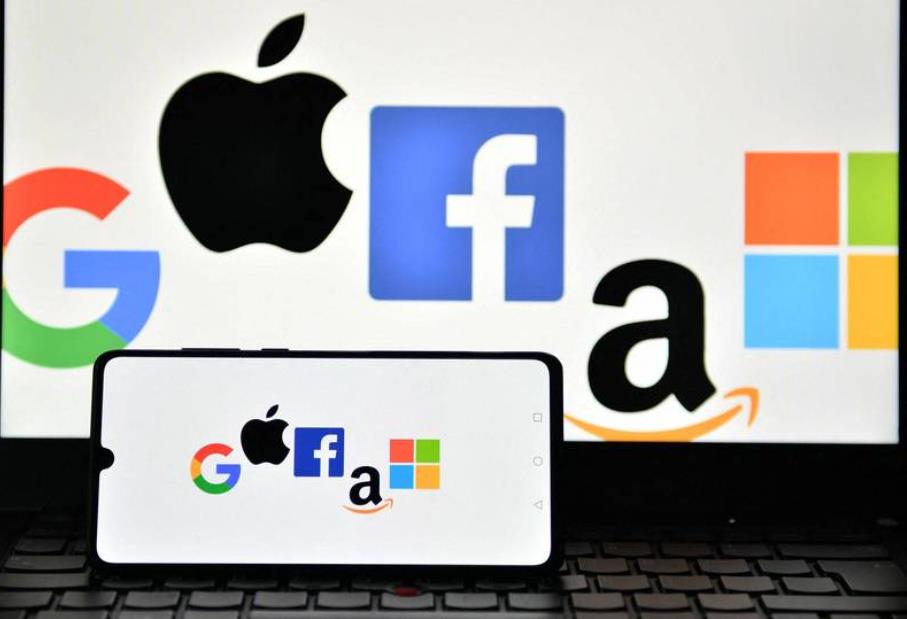 苹果、脸书、Google、微软、亚马逊5大科技公司的标志